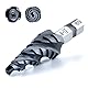 toolant® Kobalt HSS Stufenbohrer [6,35mm Schaft] - Ø 4-12mm Vier Spiralnuten Stufenbohrer,für Metall, Edelstahl, Kunststoff, Holz - 9 Stufen Konusbohrer