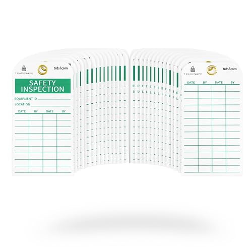TRADESAFE Safety Inspection Tags for Accident Prevention - 30 Saf...