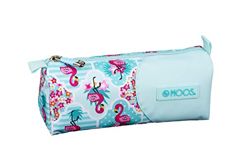 Moos Moos Flamingo Turquoise Officiel Trousse scolaire 20 x 60 x 80 mm, 811918-742, 811918-742