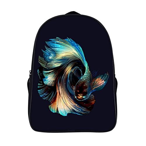 Sac à dos léger Animal Fish, idéal pour le collège et les sorties mode du weekend