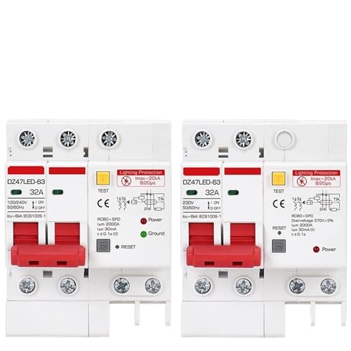 Disjoncteur différentiel RCBO AC élimine le risque de fuite de courant