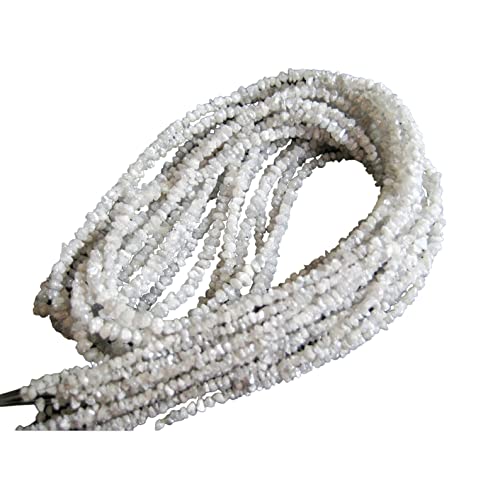 Diamant brut blanc 2-3mm en perles naturelles pour création de bijoux uniques