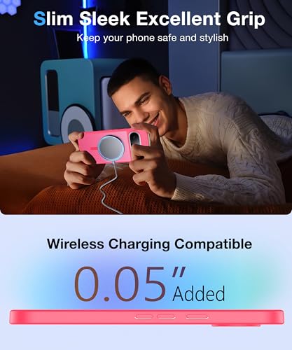 Image of [NO.1 Magnetic for Google Pixel 10 Case /Pixel 10 Pro Case with MagSafe[Military Grade Drop Tested][Translucent Matte][Anti-Fingerprint] Soft Silicone Bumper for Pixel 10 /10 Pro Phone Case,Rose