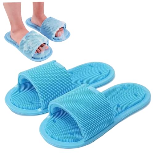 Nettoyeur de pieds douche exfoliant en silicone souple avec ventouses