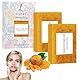 LOPHE Kojisäure-Seife, 2er Kurkuma Seifenstück für Gesicht und Körper, Vitamin C Seifenstück Badeseife für Männer und Frauen, Natürliche aromatische, sanften Reinigung der Haut, 200g