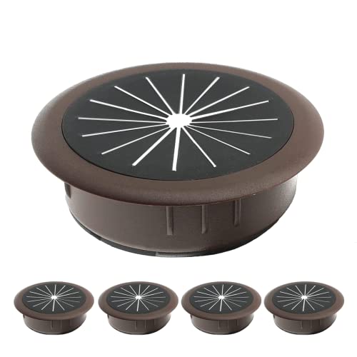 4 PCS Desk Grommet,Brown Rubber Grommets for Wiring, 50 mm Cable