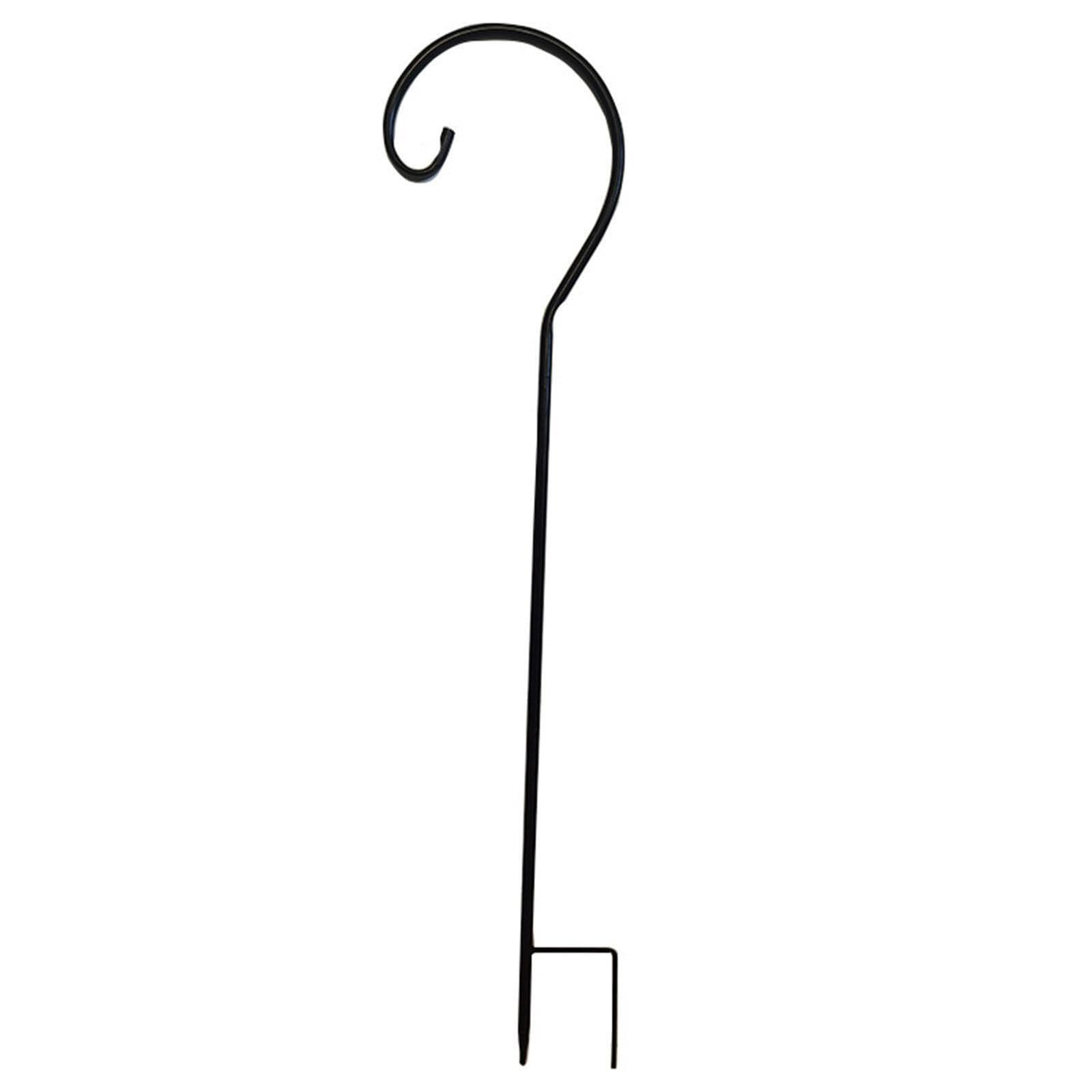 mophrati Sturdy Wrought Iron Hook Easy To Install Hanging Garden Accessories For Bird Feeders Flower Pot Hanging Basket Holder Shepherds Hook Size Of 81.5cm, Style A