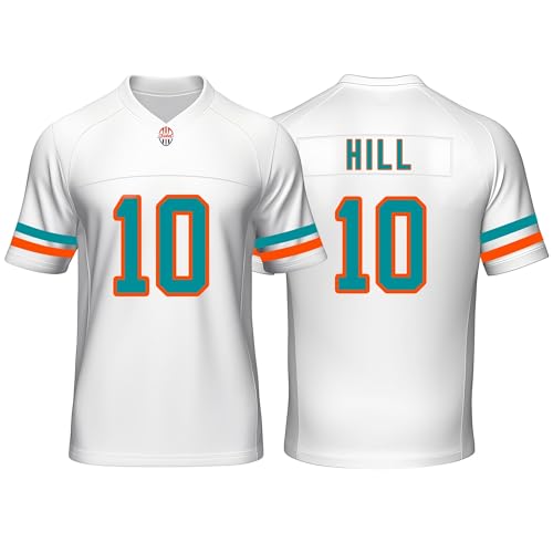 Custom Mens/Youth Football Tyreek Stitched T-Shirt for Sports Fan Hill White No Brand/Logos