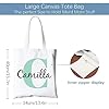FROKIK Personnalisable Tote bag, Sac en Toile Avec Nom et Texte Personnalisés, Sac Tissu, Coton Cabas Réutilisable. #2