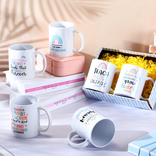 Set de 6 Mugs para Profesores de Cerámica 11 oz Multicolor miniatura 4