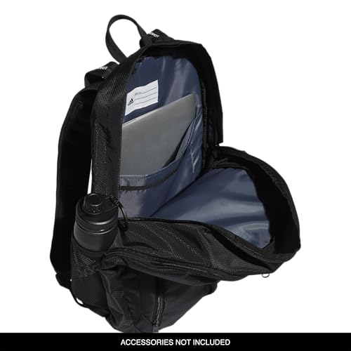 Image of adidas Prime 6 School Backpack | Padded Laptop Sleeve, Multiple Organizer Pockets, Water-Bottle Pockets, Durable Build, School Gym & Travel Ready