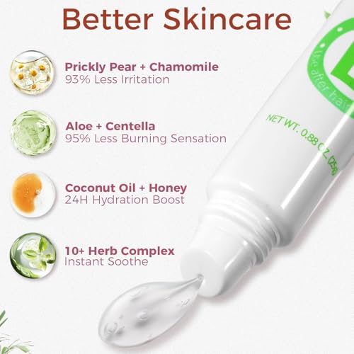 Image of Facial Hair Removal Cream for Women, Gentle Plant Formula for Sensitive Skin with Soothing Aloe Gel, 3 Min Painless Flawless Depilatory Cream Removes Hair from Chin, Upper Lip and Sideburns
