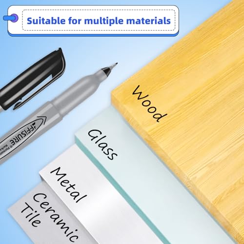 Image of Permanent Markers, Ultra Fine Point,Black,100 Count, 0.4mm, Fine tippermanent marker set, quick dry,waterproof, fading resists, durable,marks on paper, glass, ceramic, plasticwood, rock, metal