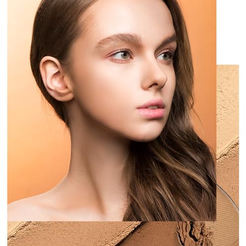 Contour Makeup Palette 2 Shades Face Contouring Kit with Mirror & Brush,Pigmented Silky Smooth Contour Powder Makeup Multi-Use Face Contouring Kit For Face Cheek Nose Contour - Image 8