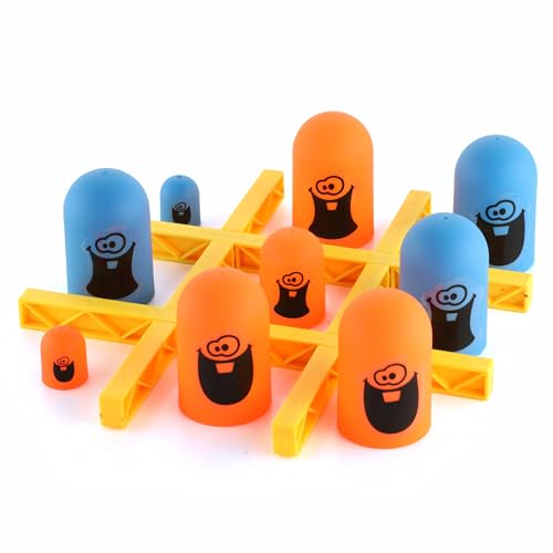 Chanak 3D Gobble Game Engaging Strategy Gobblet Gobbler Board Game, Learning Toy for Kids & Families, Tic Tac Toe Brain Game for Boys Girls, Above 3+ Age, BIS Approved.