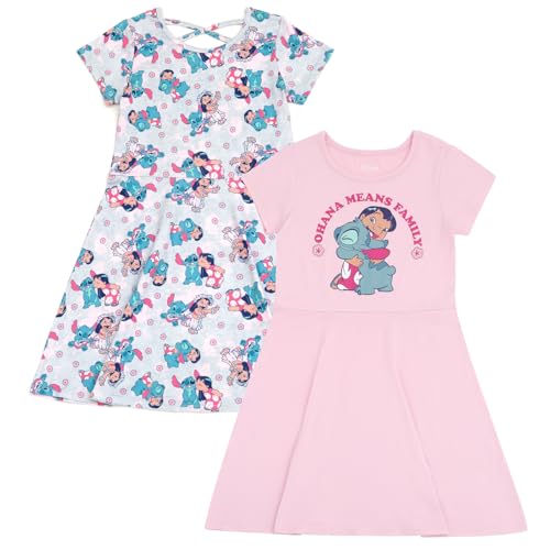 Disney Junior 2 Pack Skater Dresses Infant to Big Kid Sizes (18 Months - 14-16)