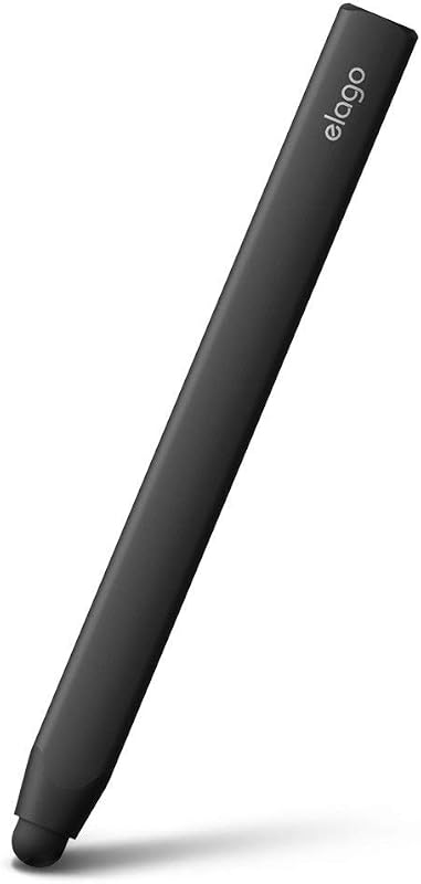 elago Premium Aluminum Grip Stylus Pens for All Touch Screen Tablets | Soft Touch Pen-Point, Precise Touch and Control, Extra Rubber Tip Included, Ergonomic Grip, Comfortable Grip (Black)