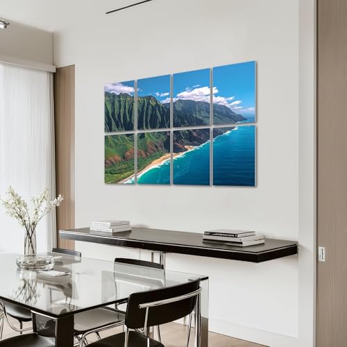 Paquete de 8 paneles acústicos artísticos para absorción de sonido - Paneles decorativos autoadhesivos para estudio de grabación en casa 48"x32" miniatura 7