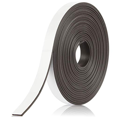 Preisvergleich Produktbild BOWMAN Premium Magnetband / Stark, selbstklebend, magnethaftend und individuell zuschneidbar / Magnetklebeband mit kostenlosem Ratgeber (8 m)
