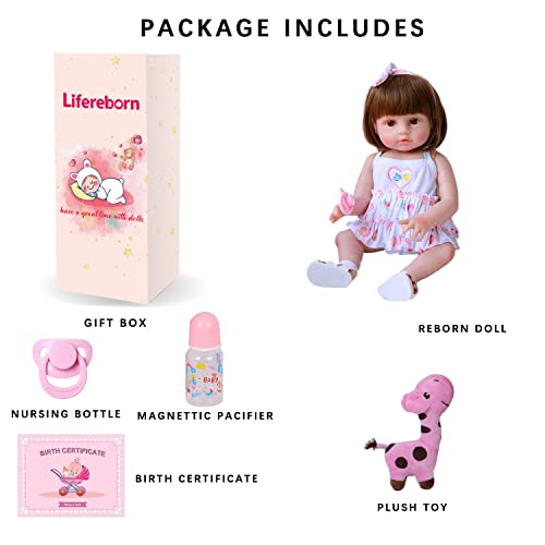 Lifelike Reborn Baby Dolls 18 Inch Realistic Newborn Girl Baby Doll With Doll Clothes & Accessories Best Birthday Set For Girls Age 3+ #TOP5