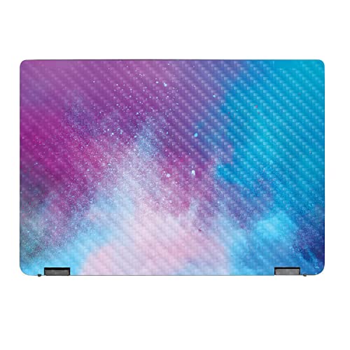 MightySkins Carbon Fiber Skin Compatible with Lenovo IdeaPad Flex 5 16" (2022) Full Wrap Kit - Cotton Candy Sky | Protective, Durable Textured Carbon Fiber Finish | Easy to Apply | Made in The USA
