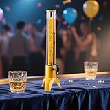 Dispensador de torre de cerveza iluminado con escala y tubo de hielo extraíble para pubs y fiestas en casa