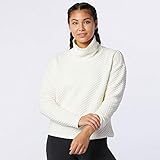 New Balance Women's NB Heat Loft Funnel, Sea Salt Heather, Large