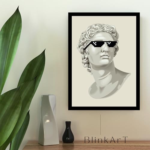 Image of BLINKART Trendy Abstract Wall Art Painting Print Design | Aesthetic Wall Decor Photo Artwork Frame Decoration Hanging For Home Bedroom Living Room Office Wall Decor | T040 | 13x10 Inches