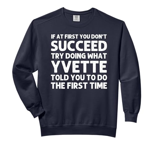 YVETTE Name Personalized Birthday Funny Christmas Joke Comfort Colors Adult