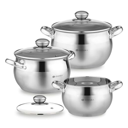 Daniks 6-Piece Induction Cookware Set