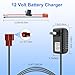 BXIZXD 12 Volt Battery Charger for Ride On Toys and Wire Harness Connector, 12V Kids Ride On Car Charger, 12V Electric Car Riding Toy Battery Power Adapter Square Plug