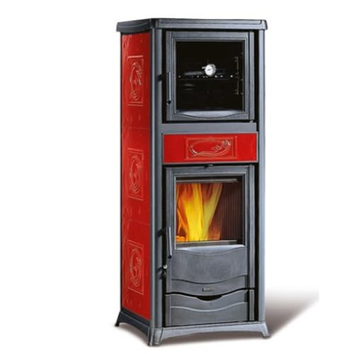 La Nordica 7117361 Termorossella Plus Forno DSA 4.0 Wasserführender Kaminofen Liberty Bordeaux/A+