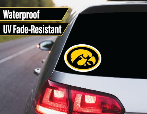 Image of Iowa Hawkeyes Stickers Decals Car Vinyl Water Bottle University Gifts 14 Pc