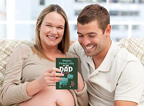 Flyab Funny First Fathers Day Card For Dad From Daughter Son Dinosour Happy 1St Fathers Day Card With Envelope From Baby Fathers Day Card For First Time Dad New Dad Daddy Father To Be Dad To Be #TOP2