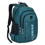 SIVENKE Schulrucksack Teenager Jungen Großer Laptop Rucksack 15,6 Zoll Wasserabweisend Schultasche Daypack Kinderrucksack Schulranzen mit vielen Fächern für Schule, Uni & Freizeit   Leicht & Stabil