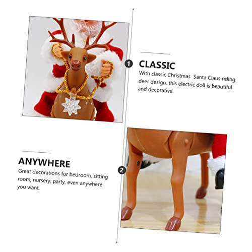 SEWACC 1Pc Elétrico Veado Ornamentos Para Crianças Presentes Musicais Bonecas Infantis Musicais Bone