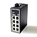 WIWAV WDH-8ET-DC 10/100Mbps Unmanaged 8-Port Industrial Ethernet Switches with DIN Rail/Wall-Mount (UL Listed, Fanless, -30°C~75°C)