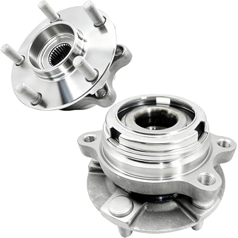 Aspligo 2Pcs 513294 Front Wheel Bearing Hub Assembly Compatible with Nissan Altima 2007 2008 2009 2010 2011 2012 (2.5L 4-Cylinder Models Only), 5 Lug w/ABS Cover