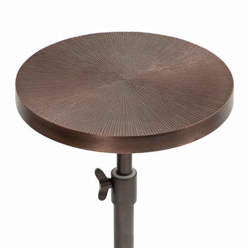 image for Kate and Laurel Engles Traditional Adjustable-Height Pedestal Drink Ta