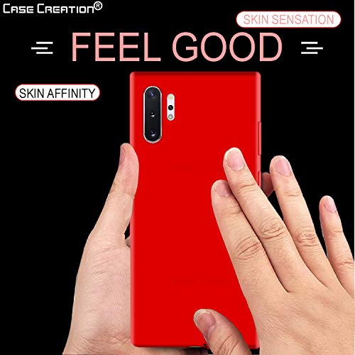 Image of Case Creation Luxurious OG Series for Samsung Note 10+ Case Cover,Anti-Dirty Slim Case Frosted Matte Cute Candy TPU Raised Bezel (Splash of Color) Back Cover for Samsung Galaxy Note10 -Wine Red