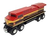 Choo Choo Track & Toy Co. -- Kansas City Southern Diesel Locomotive Wooden Train