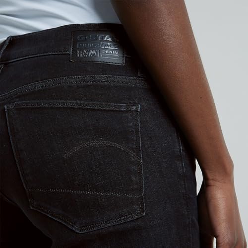 G-STAR 3301 Flare Jeans Donna, Blu (Worn In Black Vortex D21290-A634-G730), 24W / 28L - 6