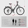 SAMEBIKE Electric Bike for Adult, 26” Commuter Electric Bicycle with 36V 15Ah Removable Battery, High-Speed Motor, 7 Speeds Step-Through City Ebike #4