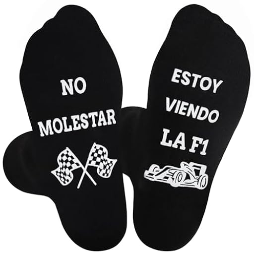 Leikedun Calcetines Divertidos de Fórmula 1 - No Molestar, Estoy Viendo la F1, Calcetines Antideslizantes Regalo Original para Amantes del F1, Regalo para Día del Padre, Navidad y Cumpleaños | Ya disponible en tu tienda friki favorita! En mundofriki.es!