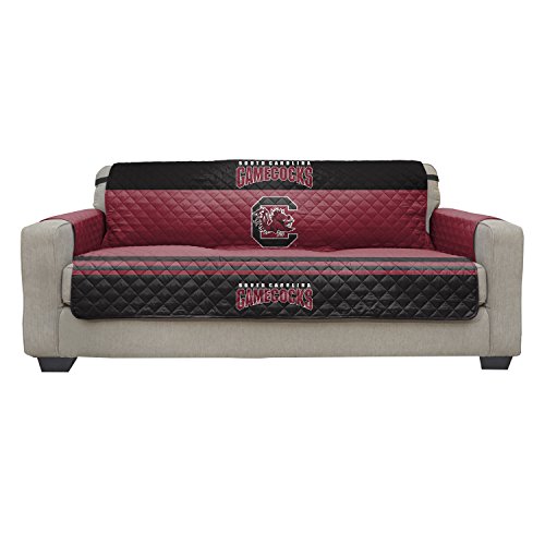 Pegasus Sports NCAA Microfiber Furniture Protector Cover with Elastic Straps, Sofa, South Carolina Gamecocks