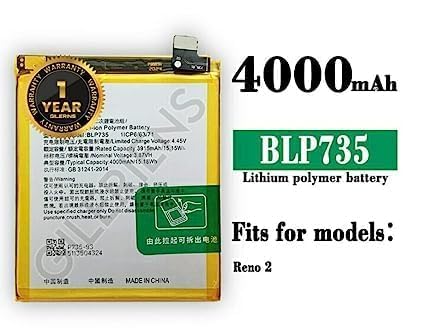 Image of Original BLP735 Battery for Oppo Reno 2F 2Z PCKM70, PCKT00, PCKM00, CPH1945, CPH1951, PCKM80 Battery with 1 Year Warranty**** (D225)
