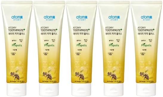 Low Fluoride Toothpaste with Propolis Extract 200g × 5 Pack