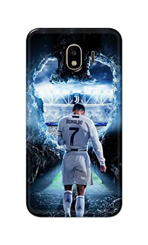 Image of Printed Hard Back Cover Case for Samsung Galaxy J4 Back Cover (Footbal Legend) -1302