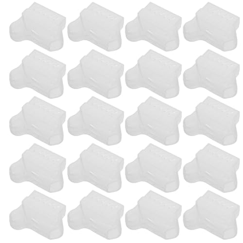 ibasenice 20pezzi Spazzolino per Dentiera Protezione Antipolvere Custodia da Viaggio per Spazzolino da Denti Cappuccio Protettivo in Plastica per Contenitore per Pulizia delle Dentiere