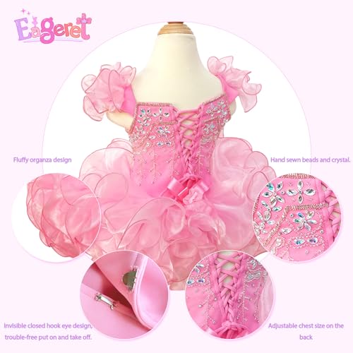 Handmade Toddler Pageant Dresses Newborn Pageant Tutu Cupcake Dress Princess Birthday Party Gowns3